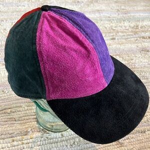 Multicolored Suede Cap
